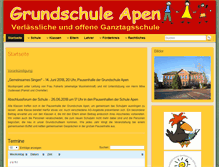 Tablet Screenshot of gs-apen.de